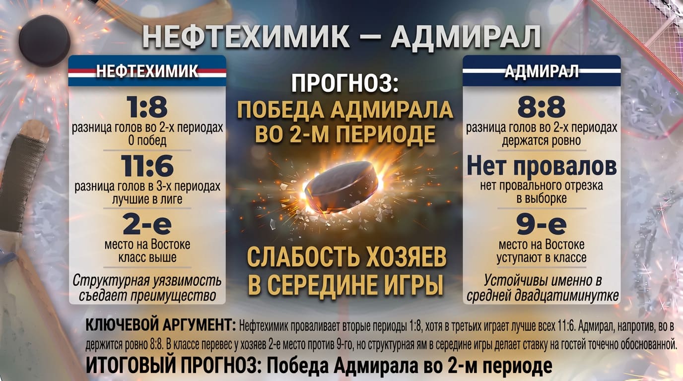 Нефтехимик — Адмирал: второй период как скрытая линия разлома