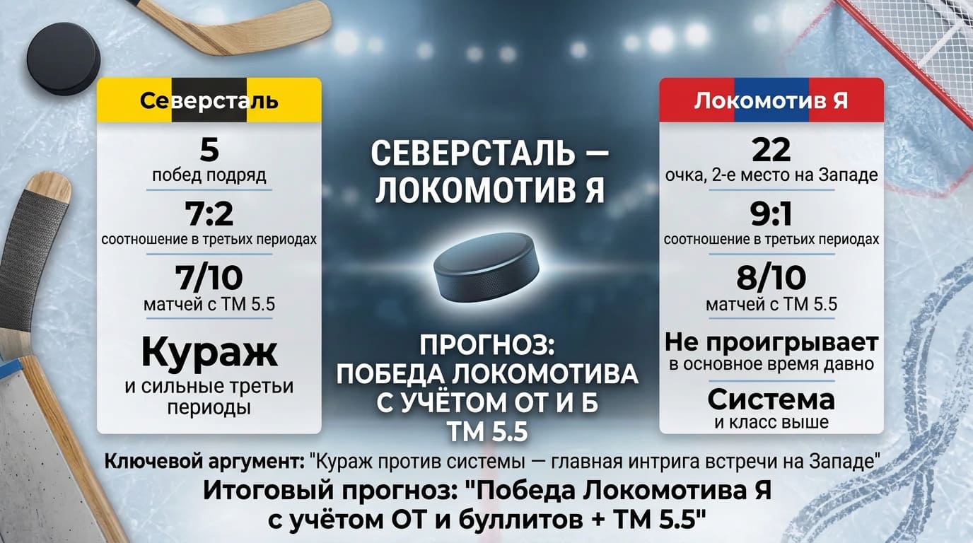 Северсталь — Локомотив Я: серия против класса